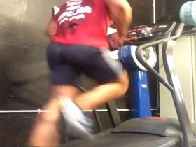 Keri Hughes on a treadmill