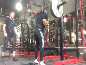 Josh heavy squatting