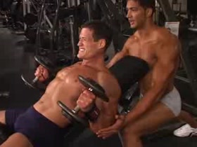 Bodybuilder champ Jason smashes the guns