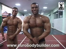 Young arabs hunks at backstage