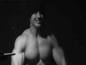 Zac posing at black and white