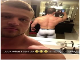 DG Flexing Glutes In White Tights