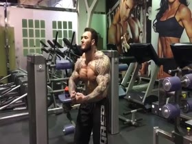 Evgeny Posing and Flaunting the Muscles