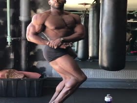 EJ Nduka posing practice