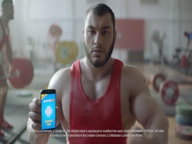 Dan Cristian looking hot and huge in TV advert