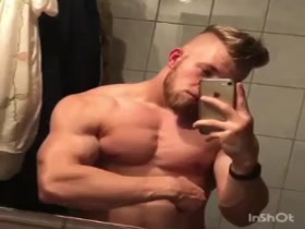 Young muscle flex