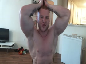 Justin Flexing