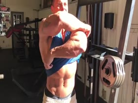 Logan Franklin tank top pose