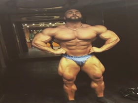 Flexing Practice and Big Cock