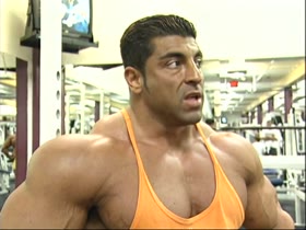 King Kamali pre-contest workout