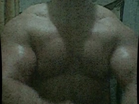 Flexing Strong Massive Muscles