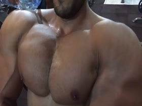 water and chest so hot