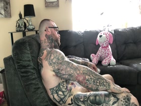 Tattooed muscle guy