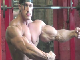 AAA Canadian Beef Gym Flex Post Work out posing