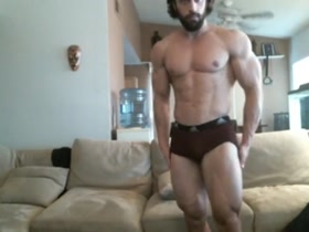 Dark Haired muscle god