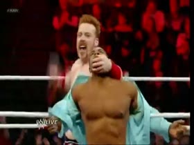 SHEAMUS LOVES TO BASH DAVID OTUNGA'S PECS