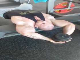 Michal Krizanek works out