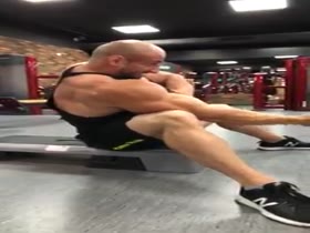 Michal Krizanek works out 2