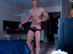 Web stud muscle tease