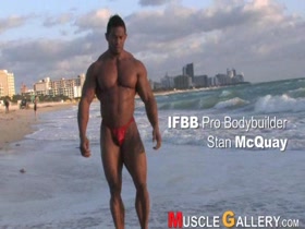 Stan Mcquay posing at the beach