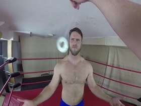 Hypnotized wrestler