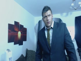 Businessman hypnotized