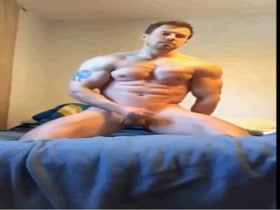 Straight Hunk Jacks Off and "Brings out the beast in himself"