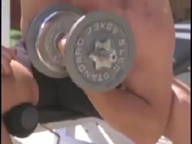 Bobby Johnston working out