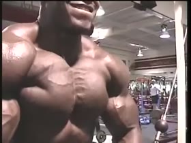 JoJo pumps and pec poses