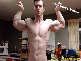 EXCLUSIVE VIDEO: Super Massive Biceps Monster Flexing his guns