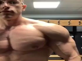 Ready for his Pecs Check