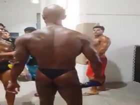 black bodybuilder