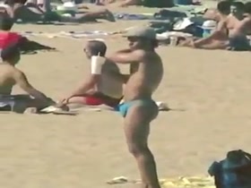 Guy in thong