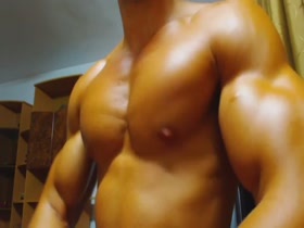 Very Verbal, Very Orange, but Very Hot Pecs Bouncer