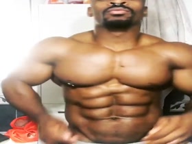 Big and Juicy Black Pecs