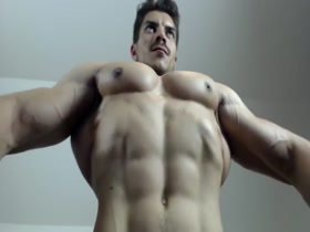 Pec and Nipple Worship and Pec Popping by Gorgeous Muscle Pup