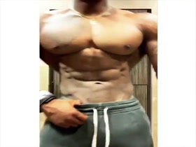 Brandon's Huge Pecs and Tiny Waist