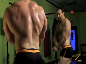 Huge Beast training and posing