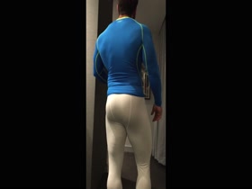muscle stud wearing long underwear