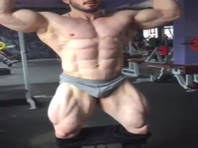 Bodybuilders Flexing  81