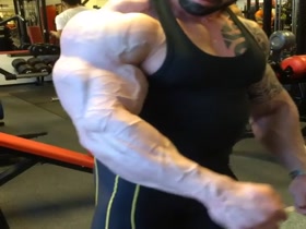 Bodybuilders Flexing  82