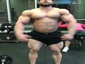 Bodybuilders Flexing  86