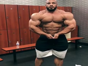 Big Ramy in the Locker Room