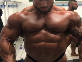 Bodybuilders Flexing 156