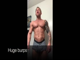 MUSCLE GOD JASON HUGE BELCHES