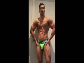 Dominick Nicolai poses in jock