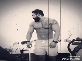 Hot hairy muscle arab