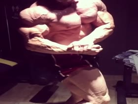 ripped and flexing
