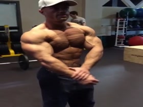 Loving those ripped pecs