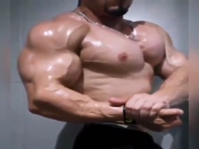 Pale Puffed Up Pecs and Amazing Nipples